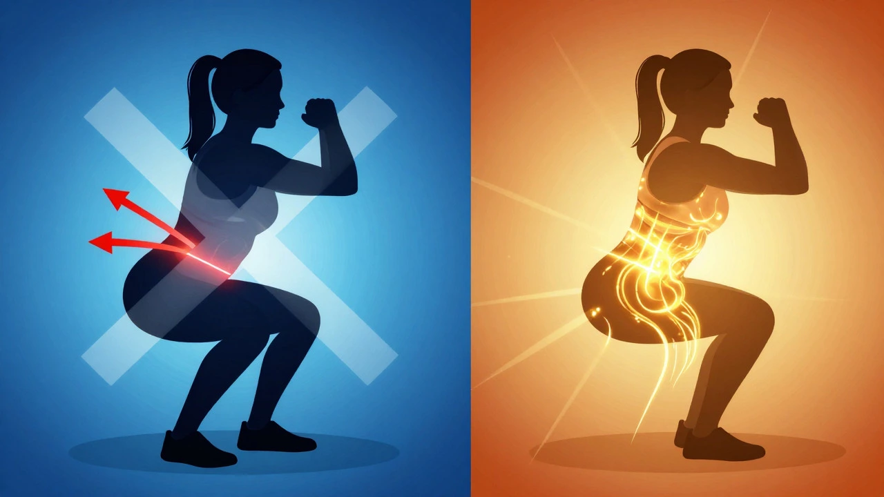 Illustration debunking spot reduction myth showing full-body metabolic benefit